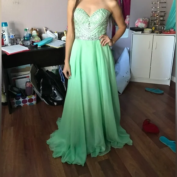 green emerald velvet dress Long Formal Low Back Spaghetti Straps Prom Dress – The Dress Outlet